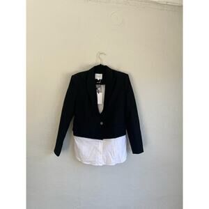 Grey Lab Los Angeles Woman  Oversized Black/ White Blazer-…